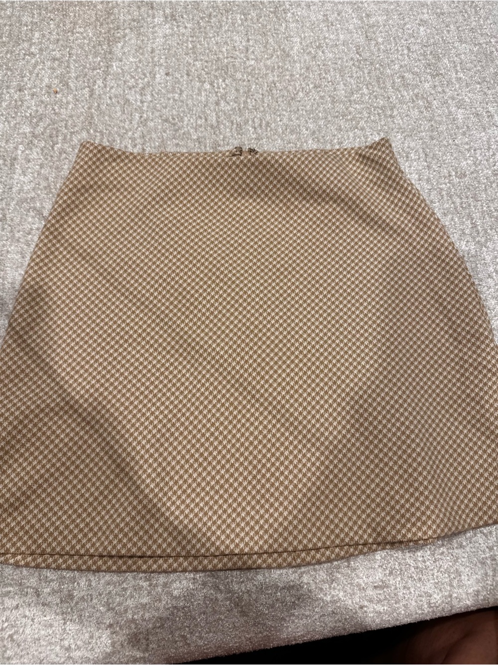 Wilfred Classic Brown Houndstooth Mini Skirt